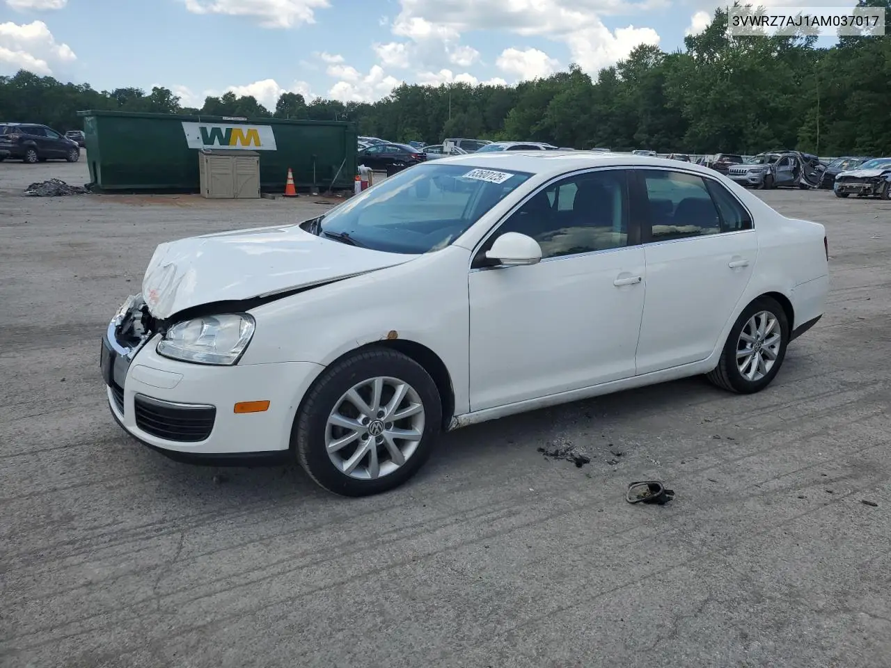 2010 Volkswagen Jetta Se VIN: 3VWRZ7AJ1AM037017 Lot: 63500125