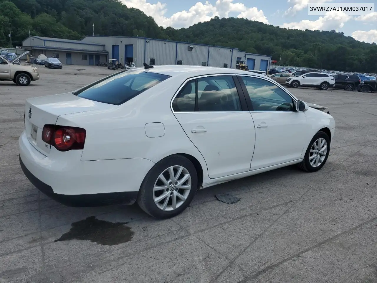 2010 Volkswagen Jetta Se VIN: 3VWRZ7AJ1AM037017 Lot: 63500125