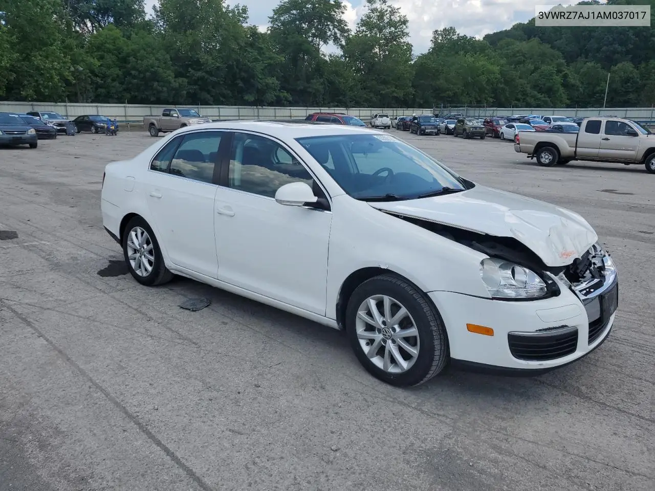 2010 Volkswagen Jetta Se VIN: 3VWRZ7AJ1AM037017 Lot: 63500125