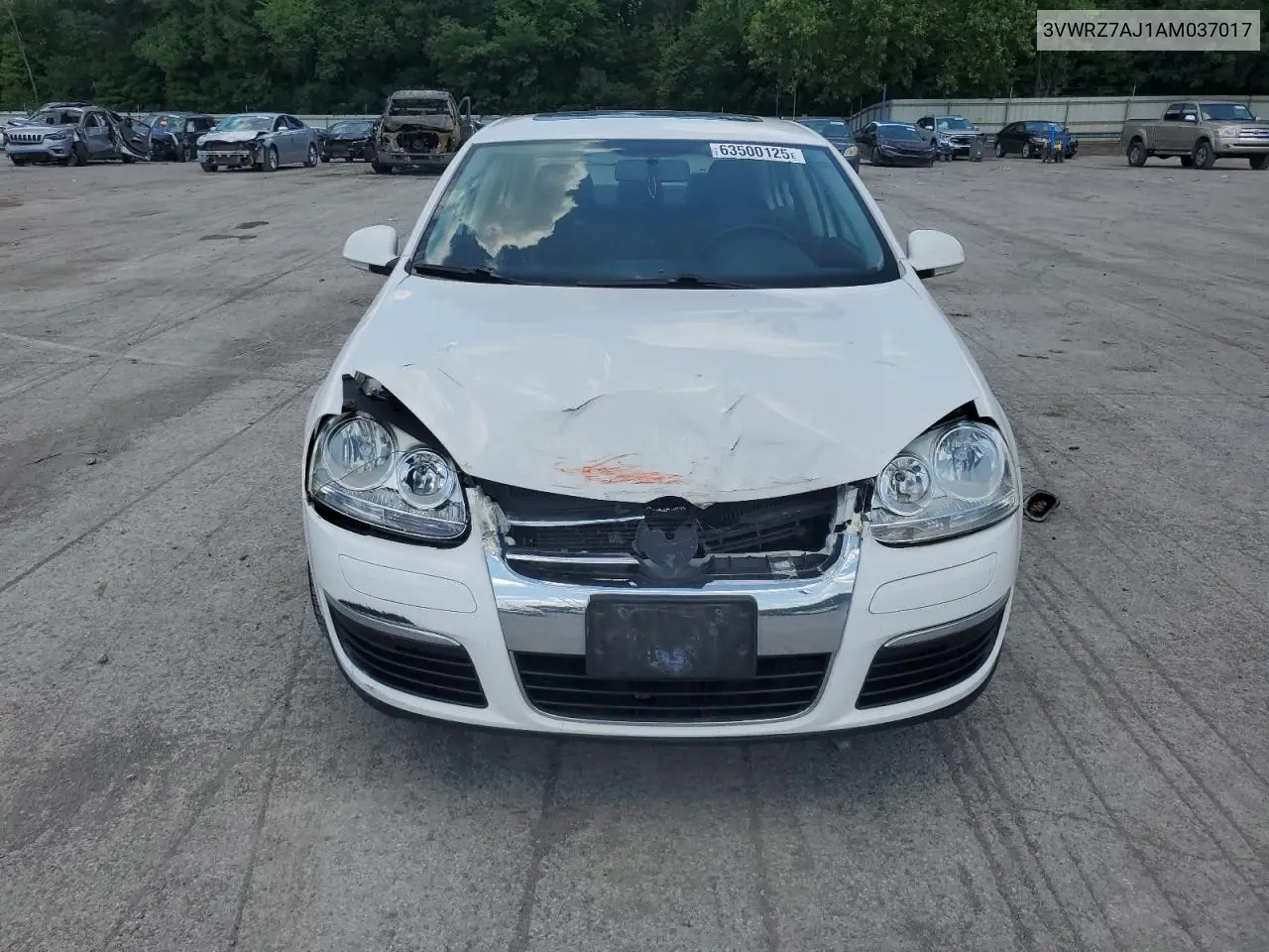 2010 Volkswagen Jetta Se VIN: 3VWRZ7AJ1AM037017 Lot: 63500125