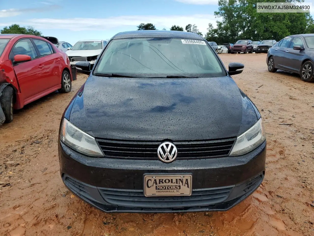 2011 Volkswagen Jetta Se VIN: 3VWDX7AJ5BM324930 Lot: 55968405