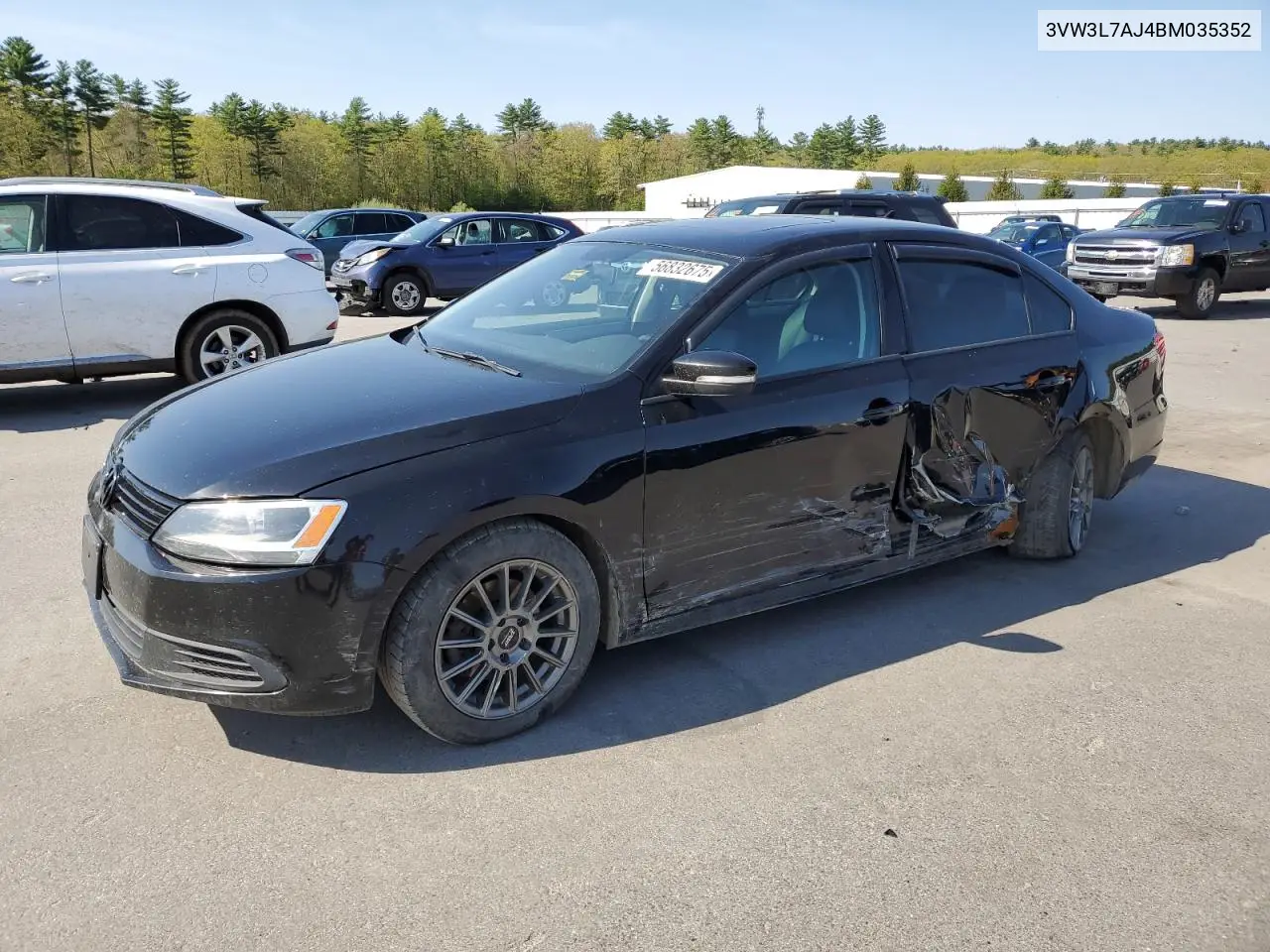 2011 Volkswagen Jetta Tdi VIN: 3VW3L7AJ4BM035352 Lot: 56832675