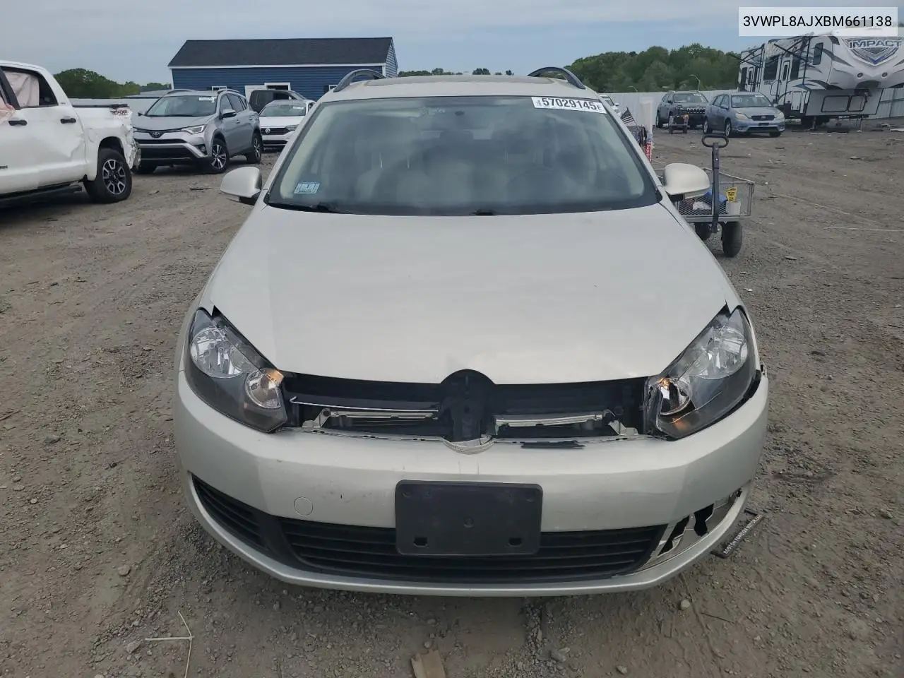2011 Volkswagen Jetta Tdi VIN: 3VWPL8AJXBM661138 Lot: 57029145