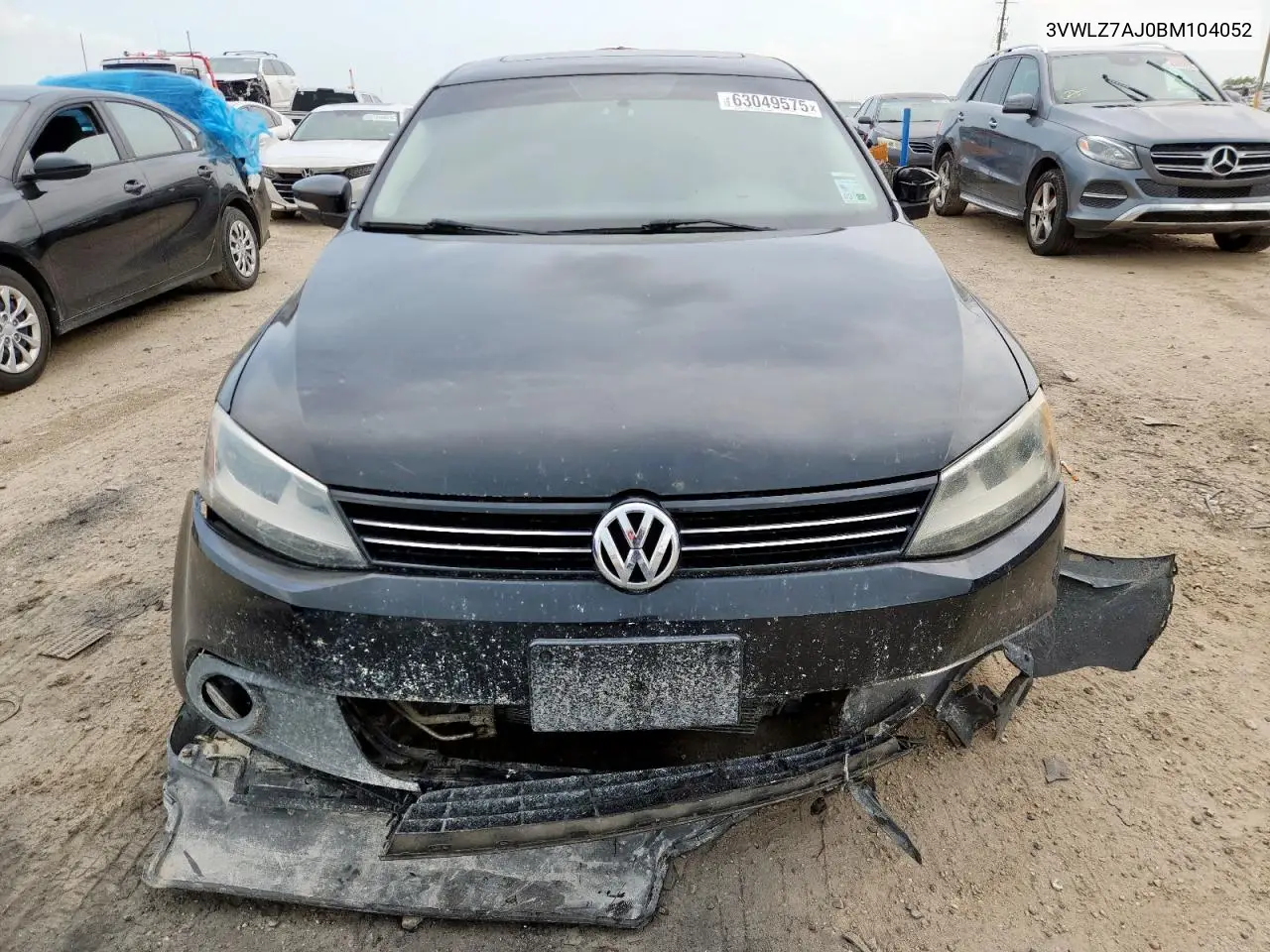2011 Volkswagen Jetta Sel VIN: 3VWLZ7AJ0BM104052 Lot: 63049575