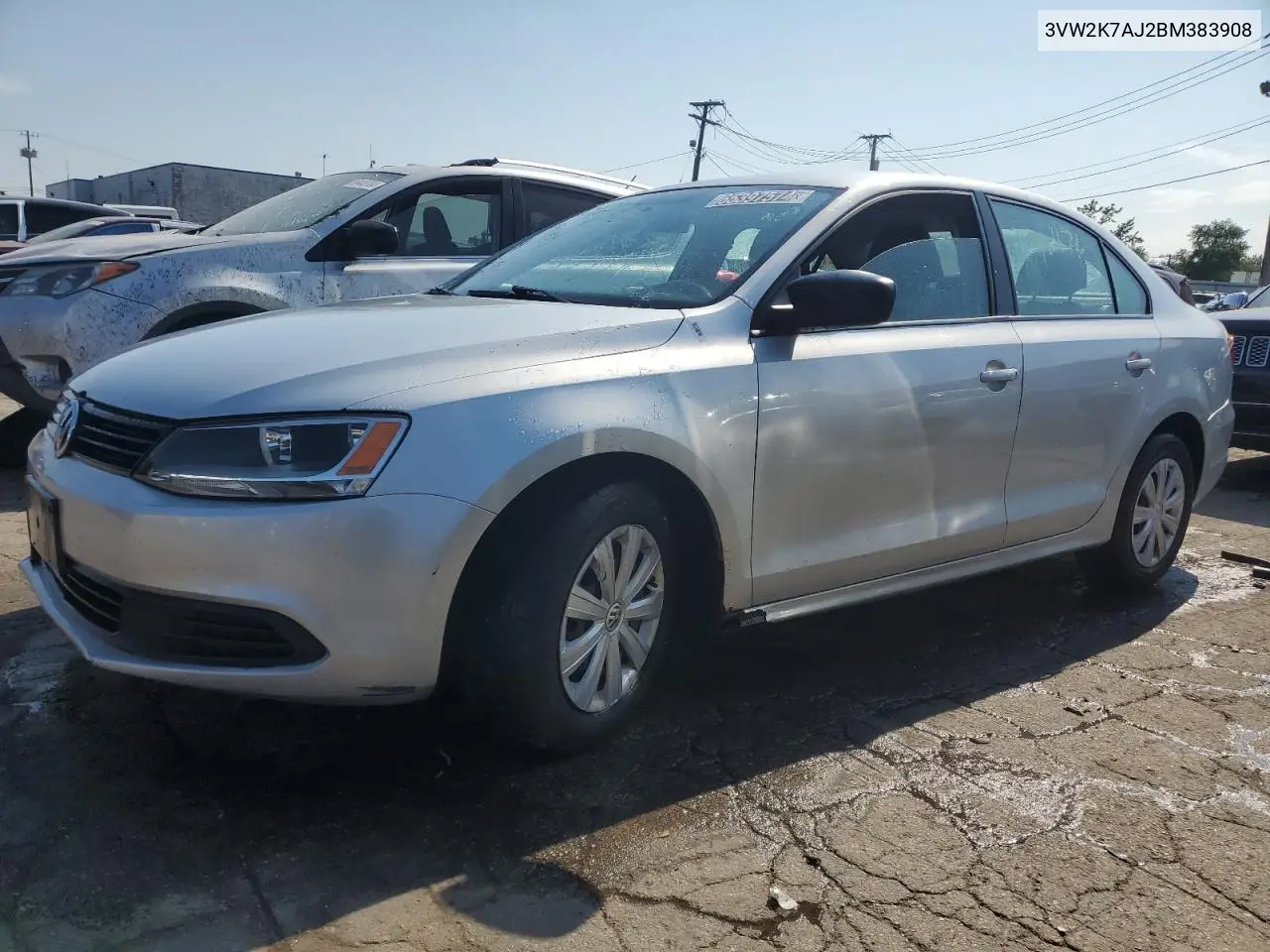 2011 Volkswagen Jetta Base VIN: 3VW2K7AJ2BM383908 Lot: 87446654