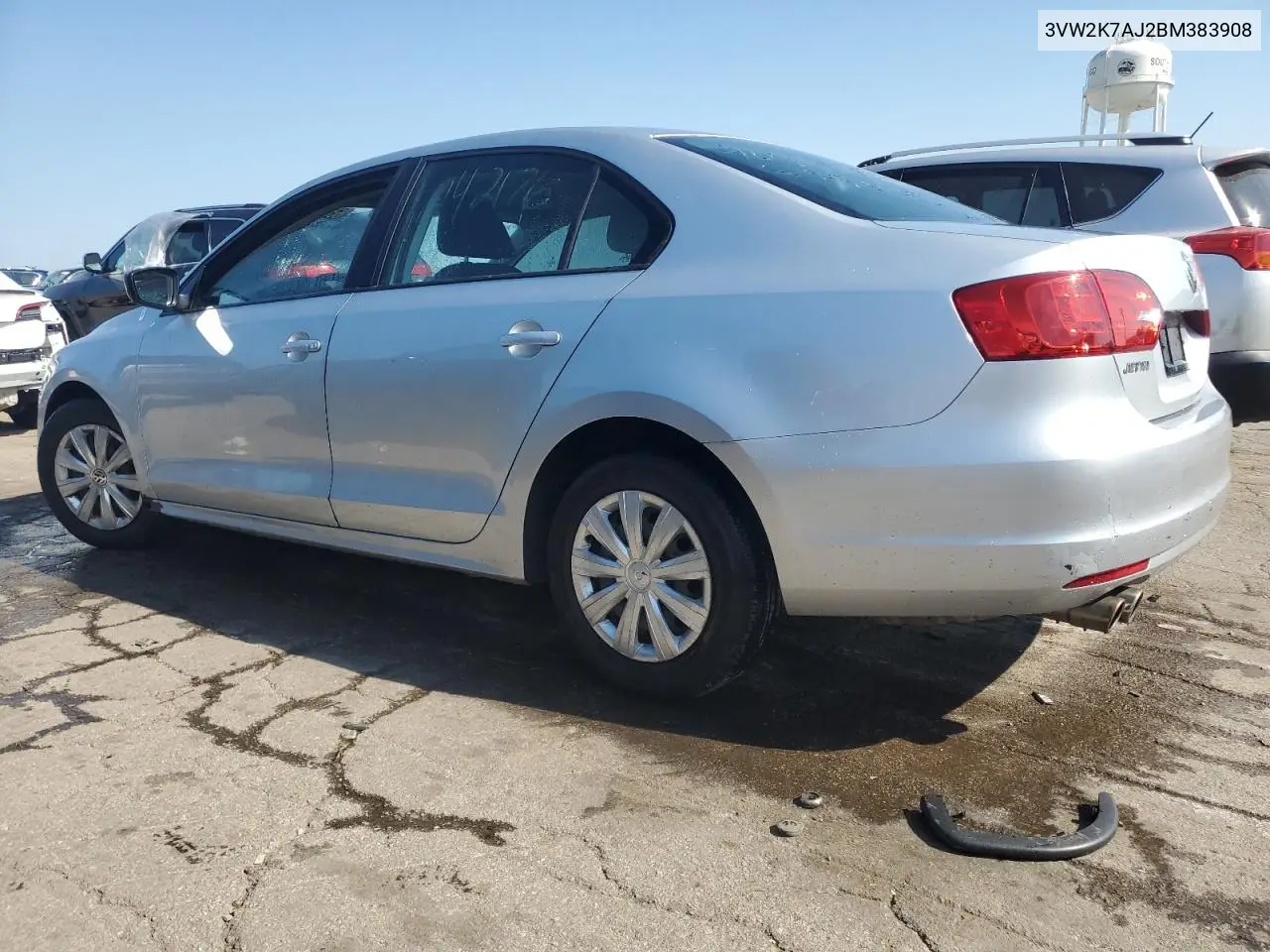 2011 Volkswagen Jetta Base VIN: 3VW2K7AJ2BM383908 Lot: 87446654