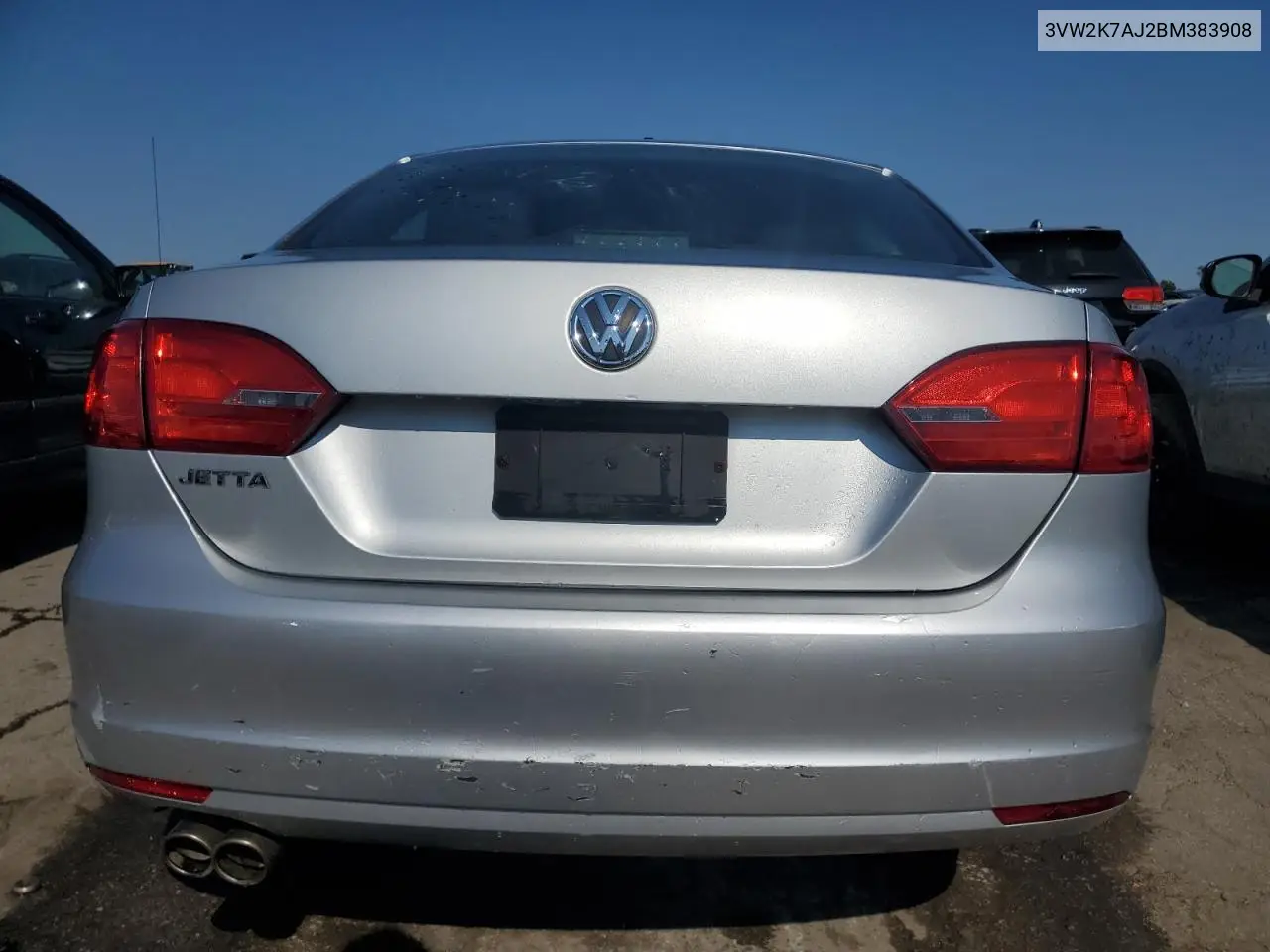 2011 Volkswagen Jetta Base VIN: 3VW2K7AJ2BM383908 Lot: 87446654