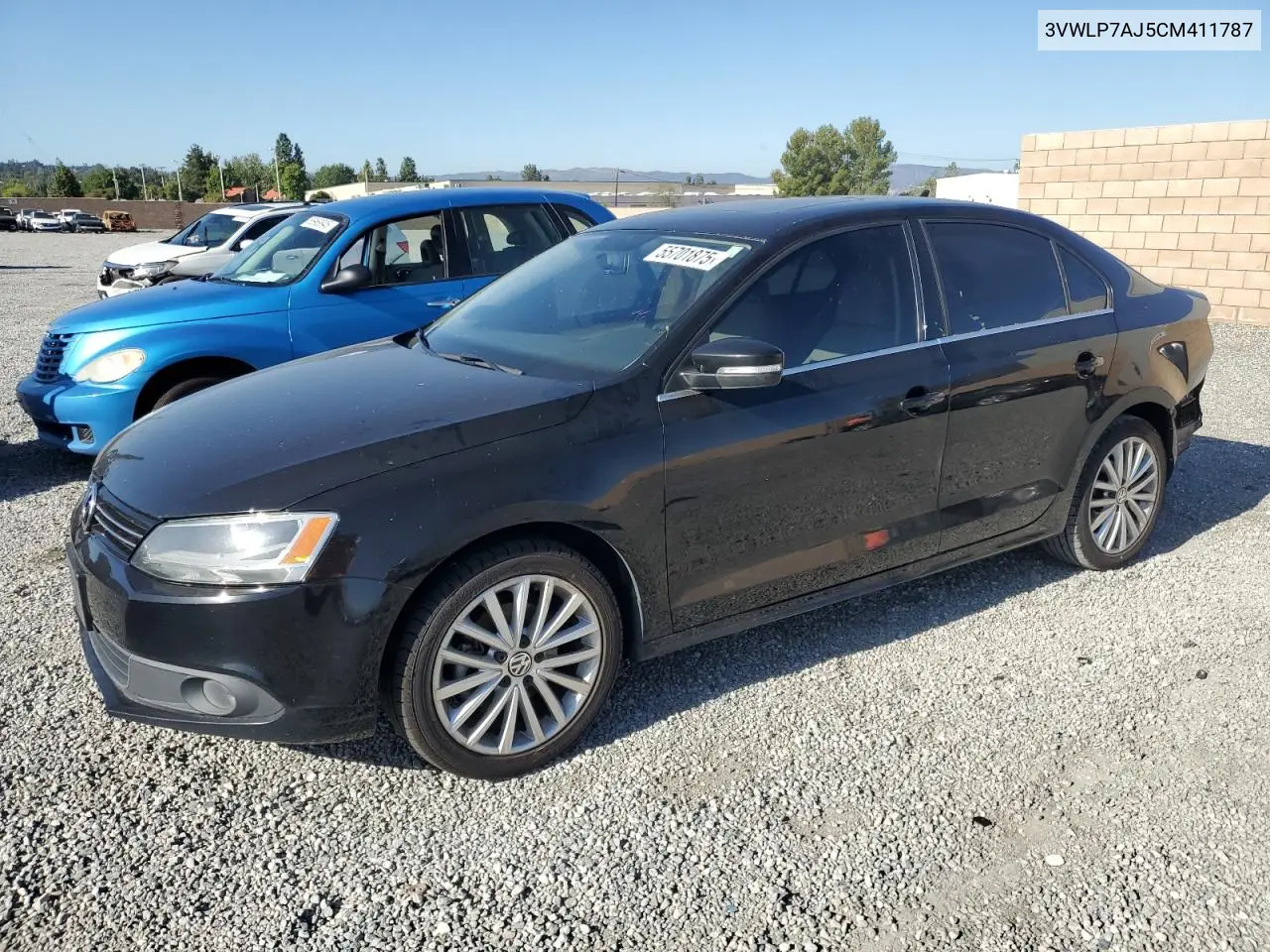 2012 Volkswagen Jetta Sel VIN: 3VWLP7AJ5CM411787 Lot: 55701875