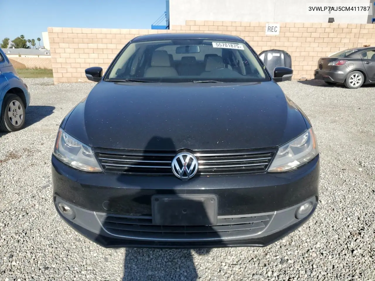 2012 Volkswagen Jetta Sel VIN: 3VWLP7AJ5CM411787 Lot: 55701875