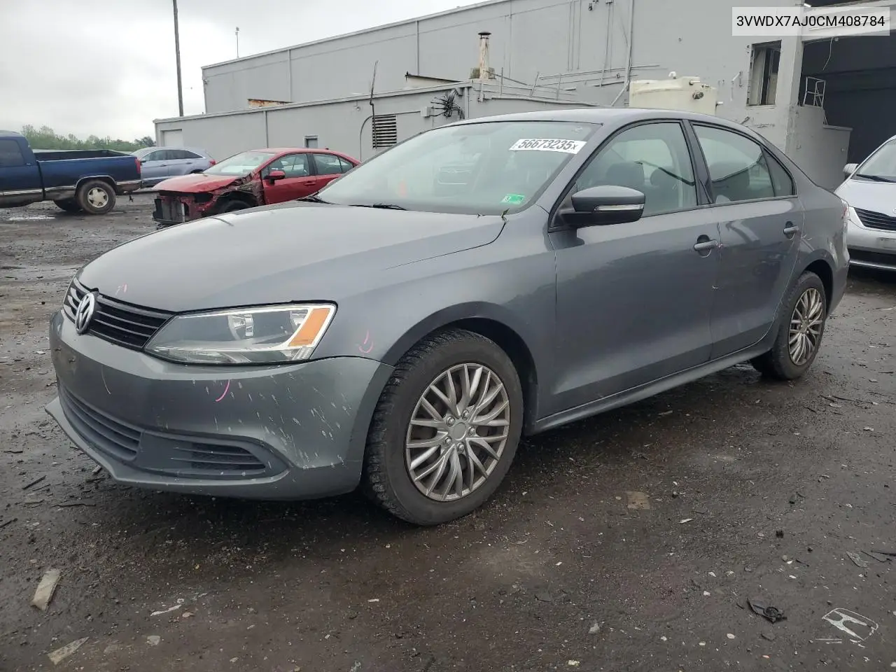 2012 Volkswagen Jetta Se VIN: 3VWDX7AJ0CM408784 Lot: 56673235