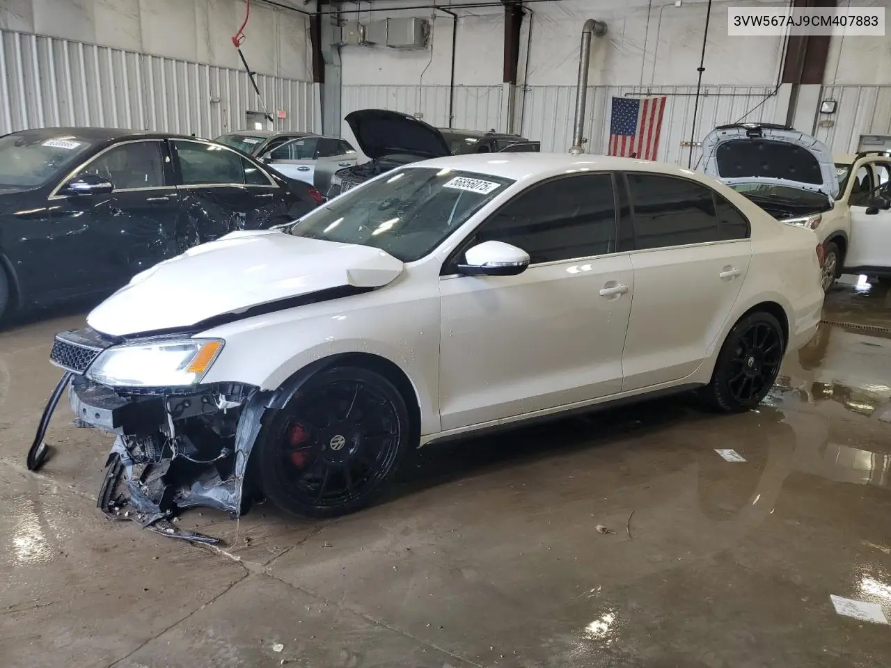 2012 Volkswagen Jetta Gli VIN: 3VW567AJ9CM407883 Lot: 56856075