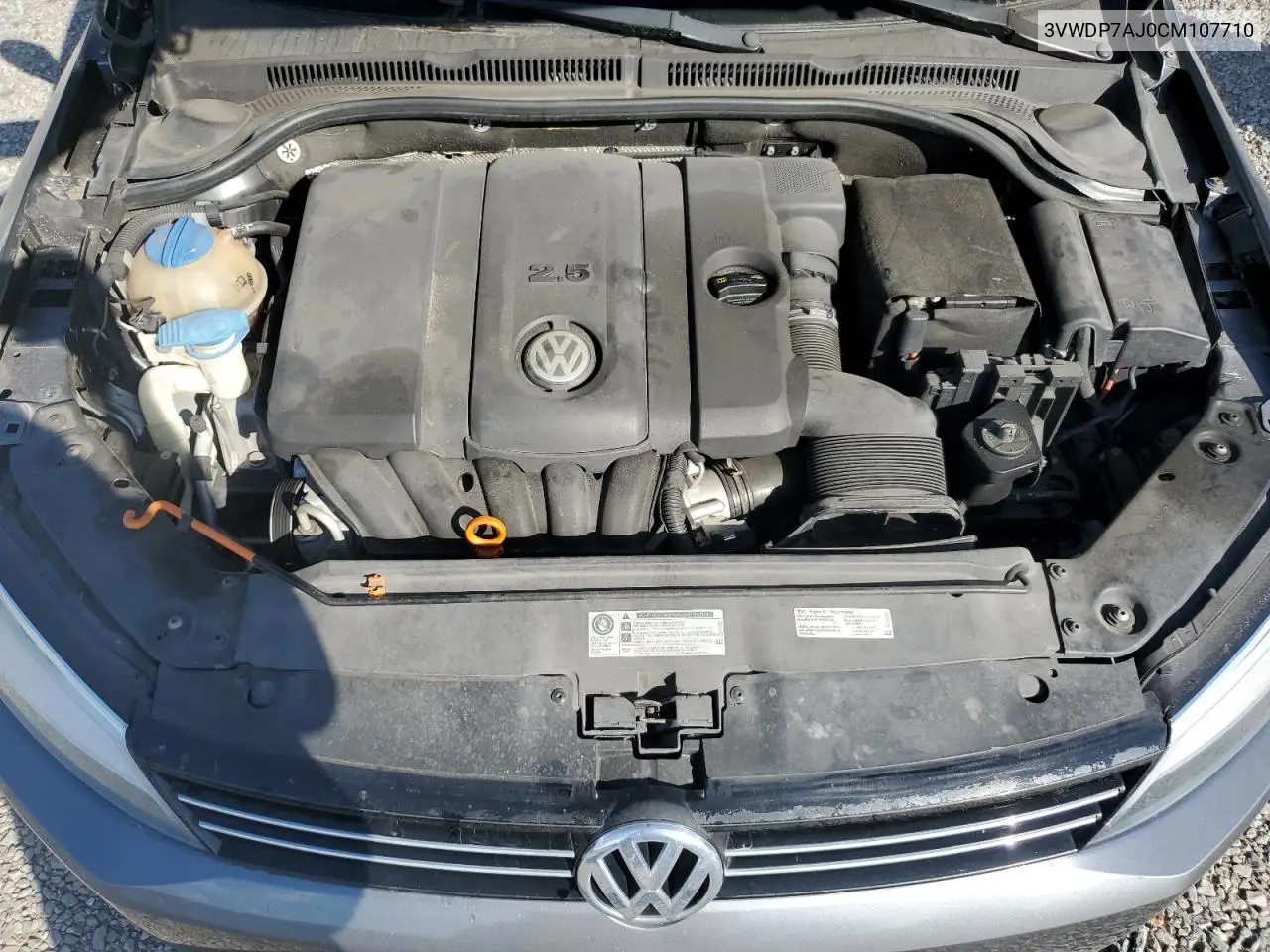 2012 Volkswagen Jetta Se VIN: 3VWDP7AJ0CM107710 Lot: 57034215