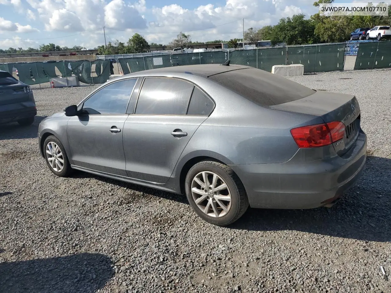 2012 Volkswagen Jetta Se VIN: 3VWDP7AJ0CM107710 Lot: 57034215