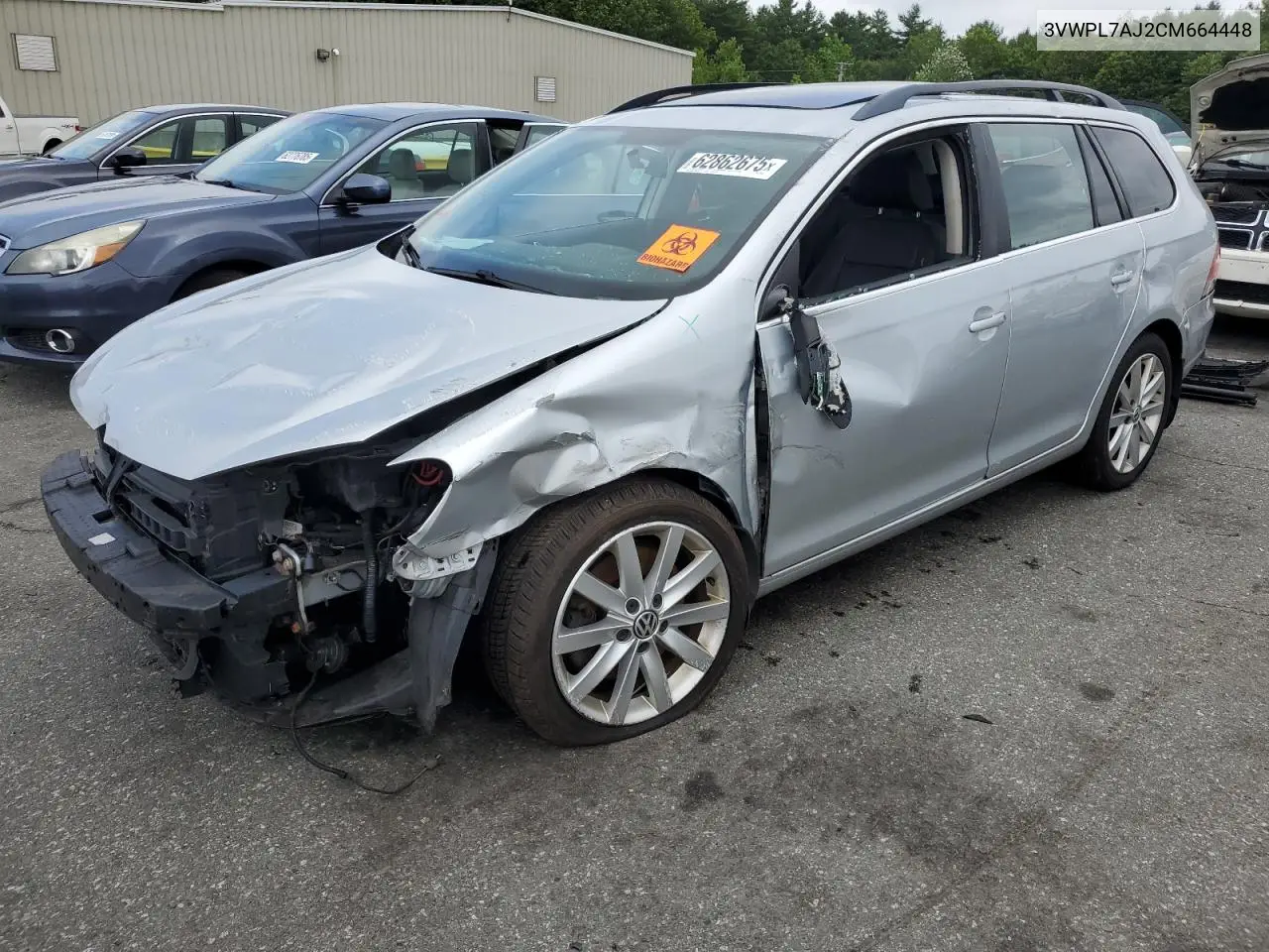 2012 Volkswagen Jetta Tdi VIN: 3VWPL7AJ2CM664448 Lot: 62862675