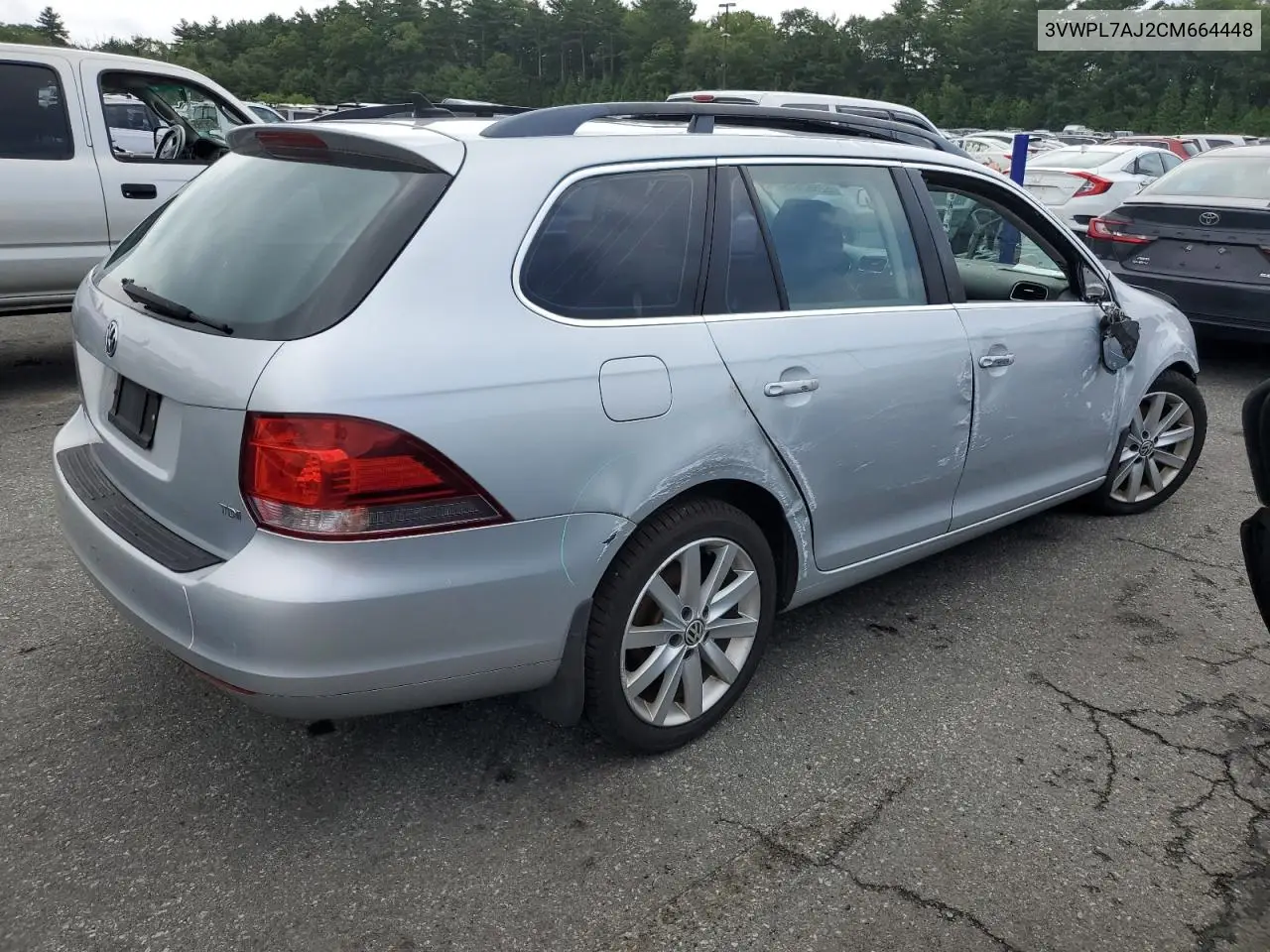 2012 Volkswagen Jetta Tdi VIN: 3VWPL7AJ2CM664448 Lot: 62862675