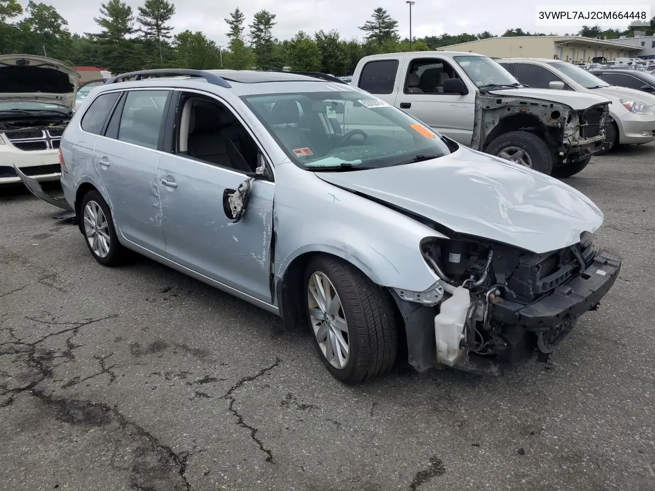 2012 Volkswagen Jetta Tdi VIN: 3VWPL7AJ2CM664448 Lot: 62862675