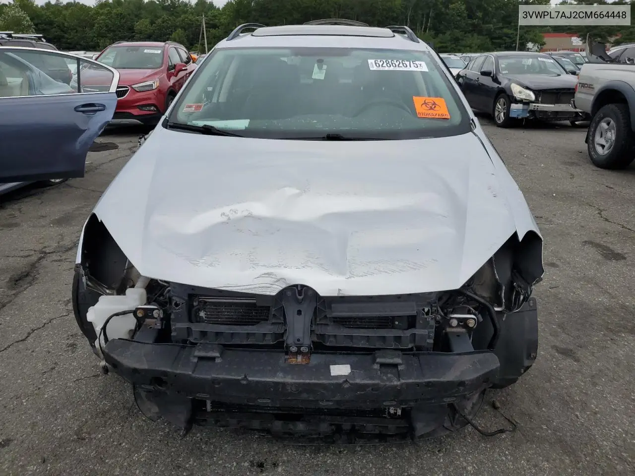 2012 Volkswagen Jetta Tdi VIN: 3VWPL7AJ2CM664448 Lot: 62862675