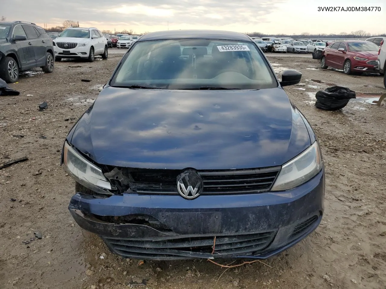 2013 Volkswagen Jetta Base VIN: 3VW2K7AJ0DM384770 Lot: 43283935