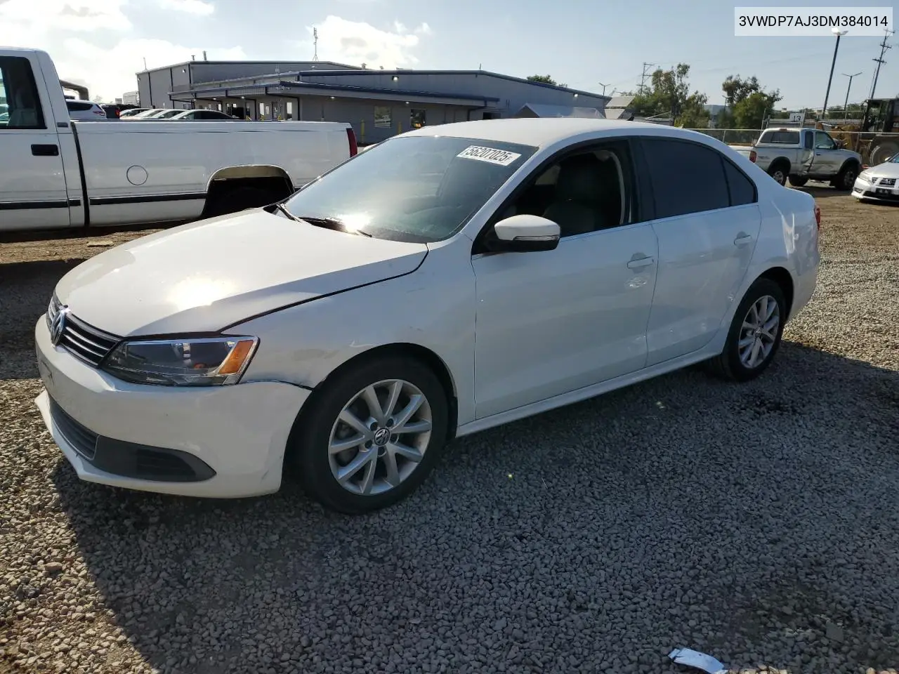 2013 Volkswagen Jetta Se VIN: 3VWDP7AJ3DM384014 Lot: 56207025