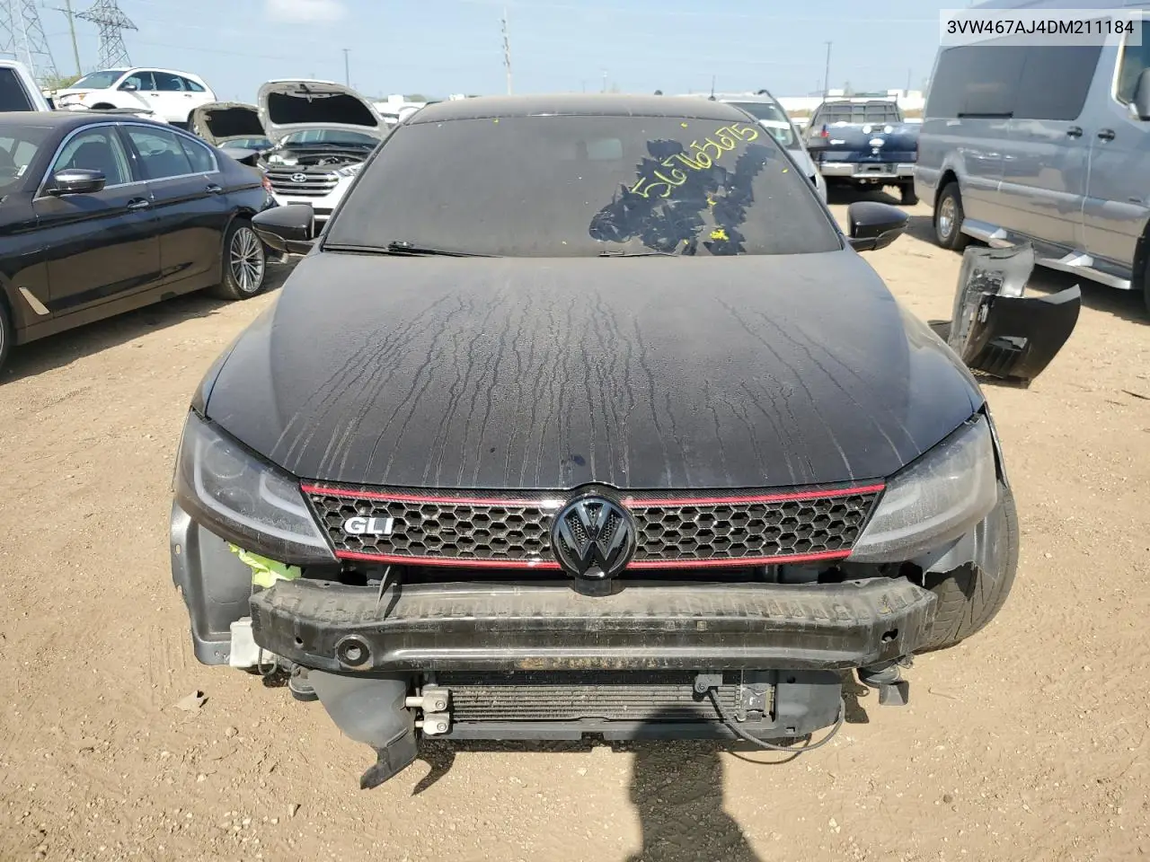 2013 Volkswagen Jetta Gli VIN: 3VW467AJ4DM211184 Lot: 56765675
