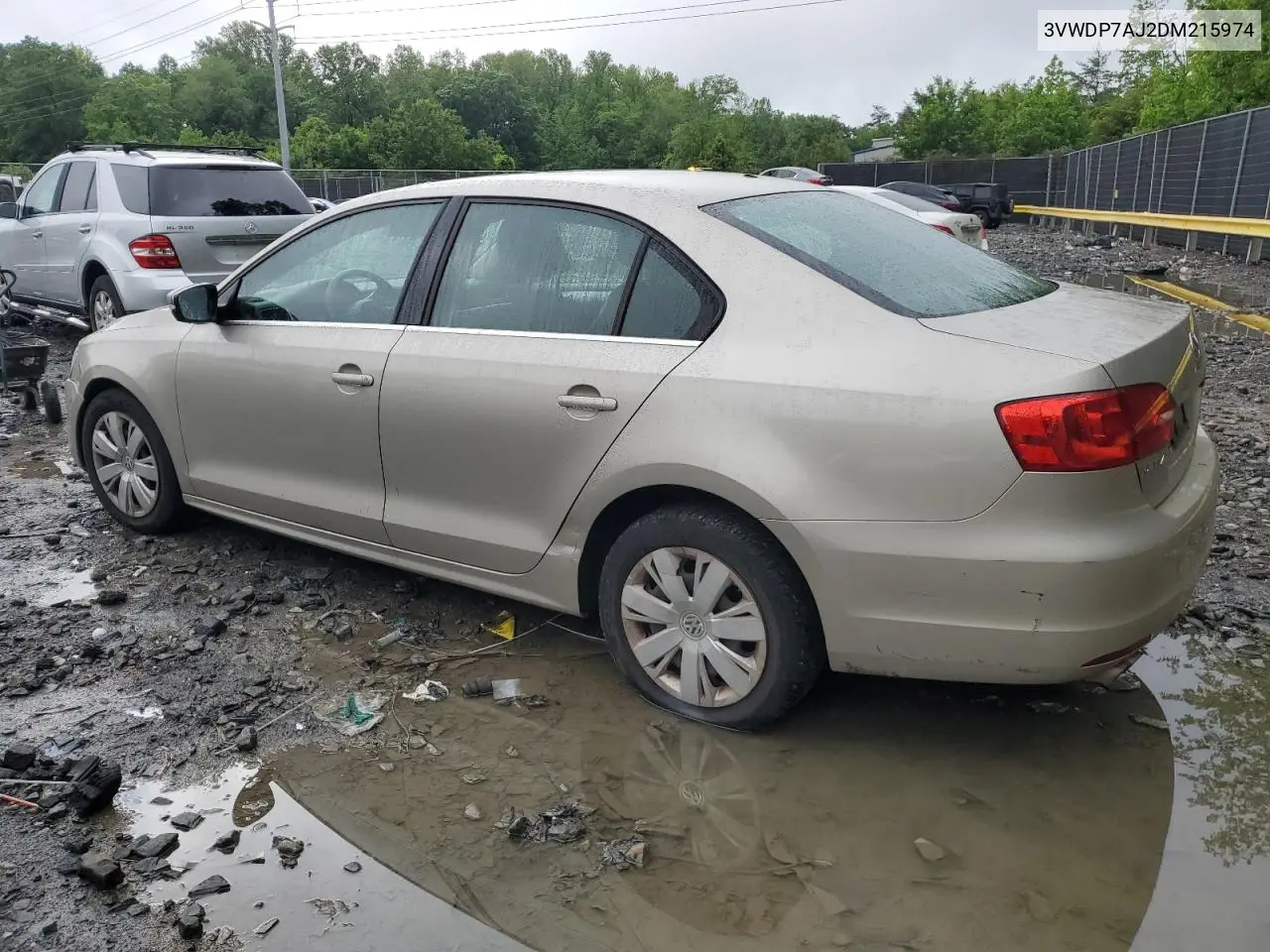 2013 Volkswagen Jetta Se VIN: 3VWDP7AJ2DM215974 Lot: 56842295