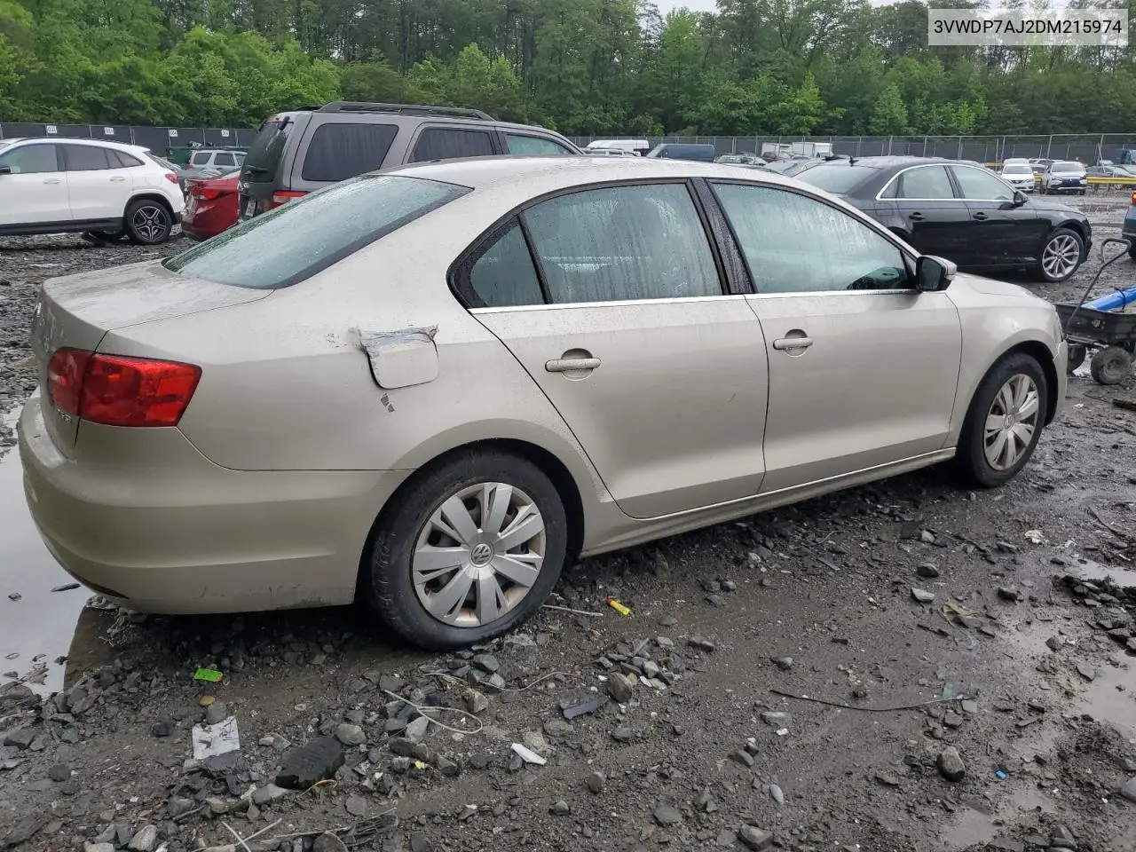 2013 Volkswagen Jetta Se VIN: 3VWDP7AJ2DM215974 Lot: 56842295