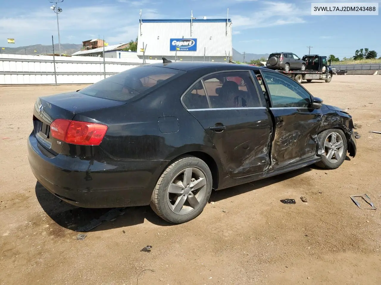 2013 Volkswagen Jetta Tdi VIN: 3VWLL7AJ2DM243488 Lot: 62271245