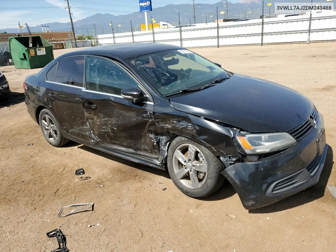 2013 Volkswagen Jetta Tdi VIN: 3VWLL7AJ2DM243488 Lot: 62271245