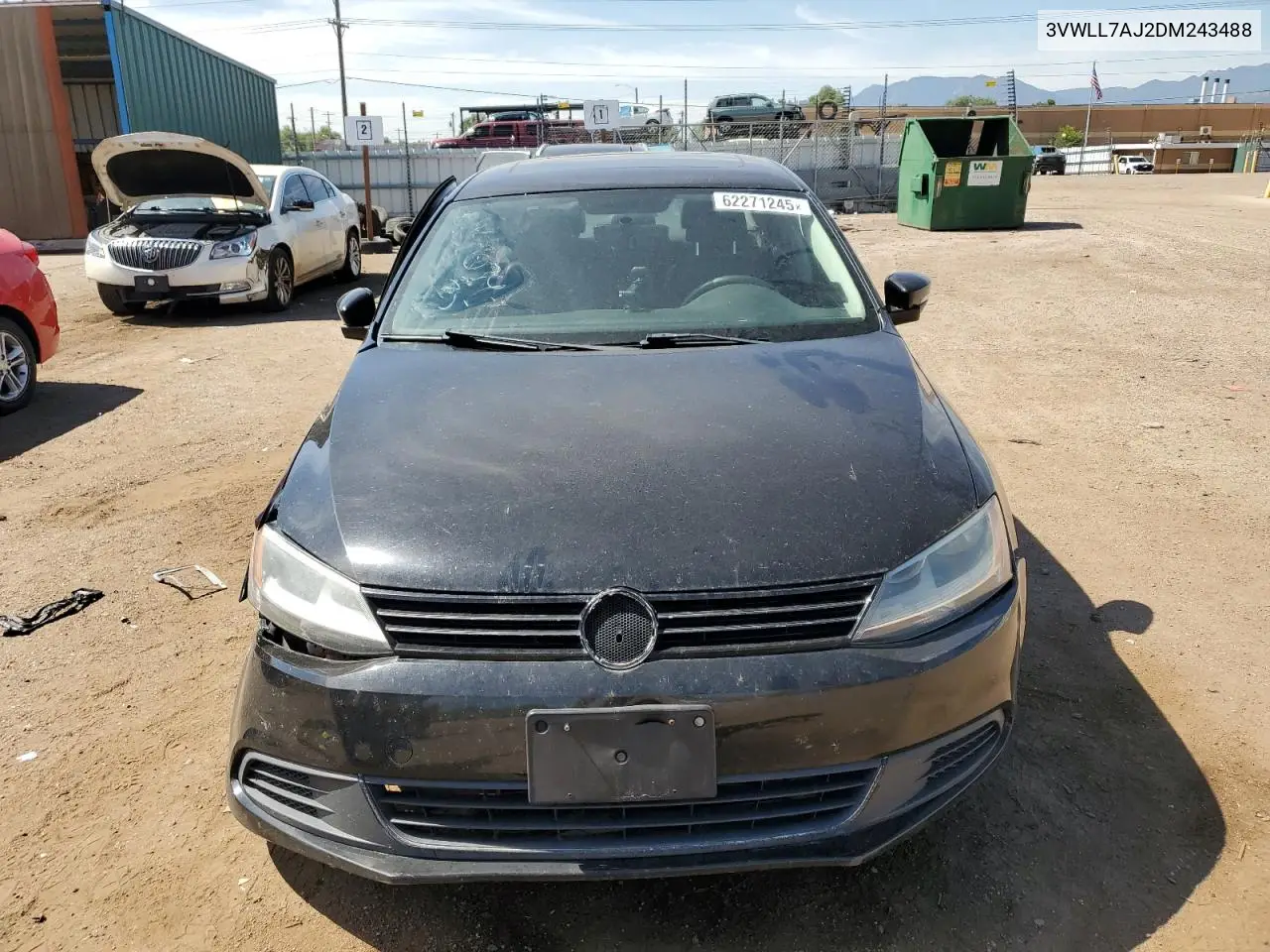 2013 Volkswagen Jetta Tdi VIN: 3VWLL7AJ2DM243488 Lot: 62271245