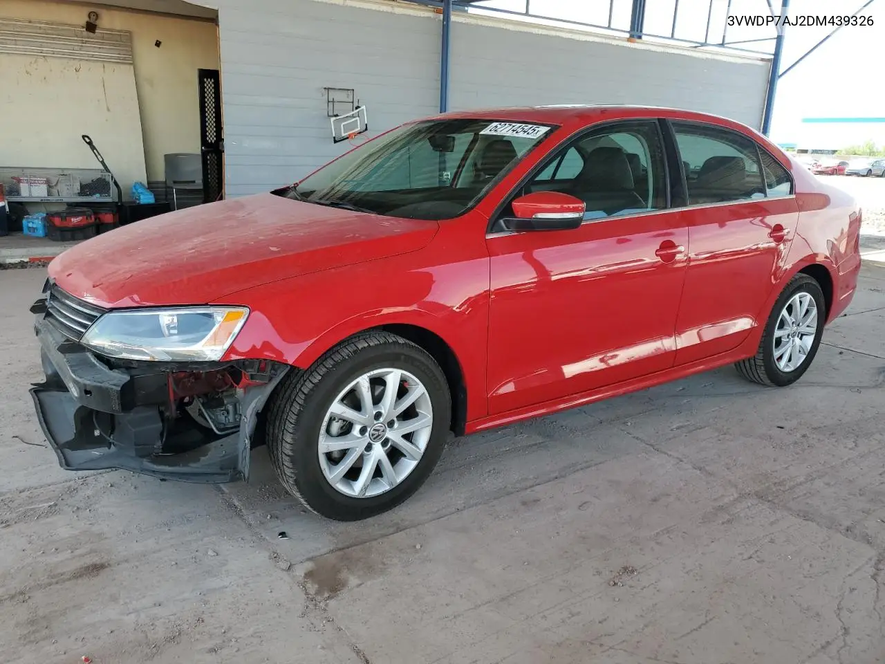 2013 Volkswagen Jetta Se VIN: 3VWDP7AJ2DM439326 Lot: 62714545