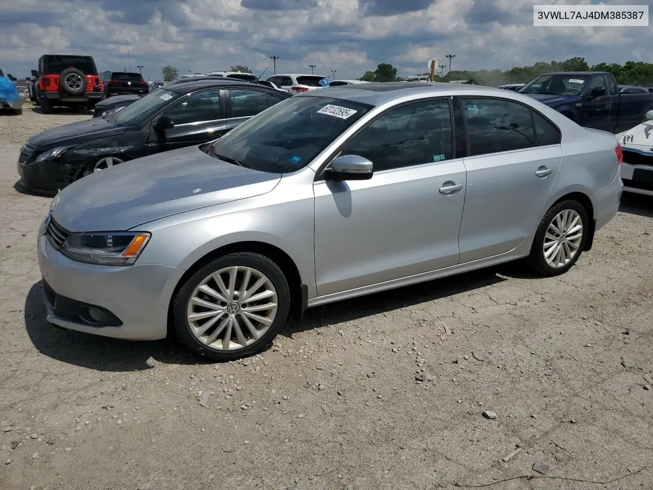 2013 Volkswagen Jetta Tdi VIN: 3VWLL7AJ4DM385387 Lot: 63132695
