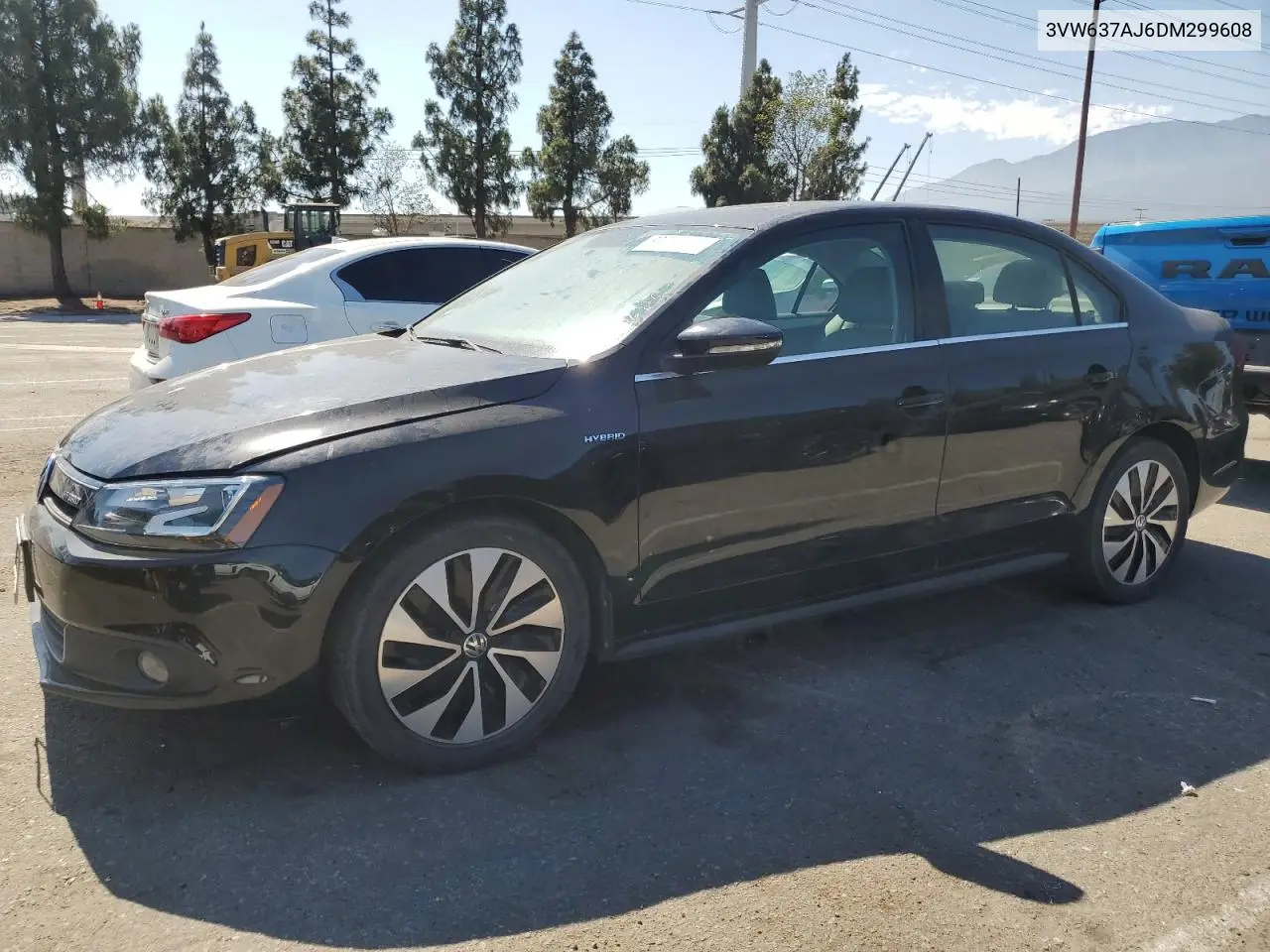 2013 Volkswagen Jetta Hybrid VIN: 3VW637AJ6DM299608 Lot: 63268985