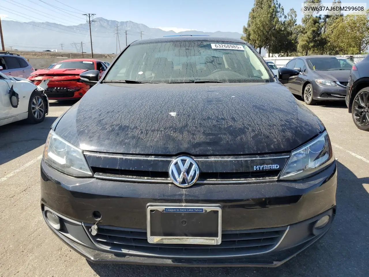 2013 Volkswagen Jetta Hybrid VIN: 3VW637AJ6DM299608 Lot: 63268985