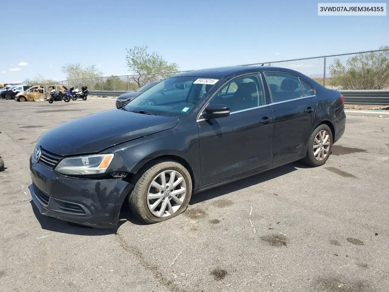 2014 Volkswagen Jetta Se VIN: 3VWD07AJ9EM364355 Lot: 59378215