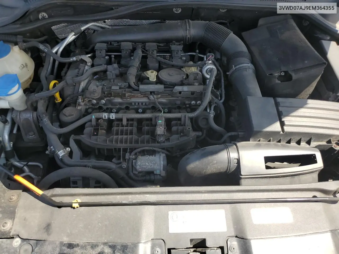 2014 Volkswagen Jetta Se VIN: 3VWD07AJ9EM364355 Lot: 59378215