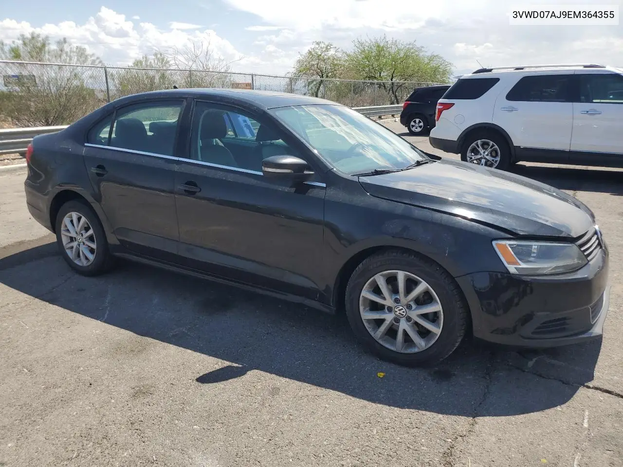 2014 Volkswagen Jetta Se VIN: 3VWD07AJ9EM364355 Lot: 59378215