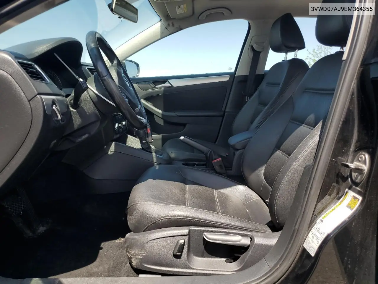 2014 Volkswagen Jetta Se VIN: 3VWD07AJ9EM364355 Lot: 59378215