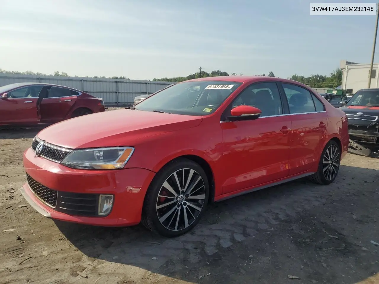2014 Volkswagen Jetta Gli VIN: 3VW4T7AJ3EM232148 Lot: 60031965