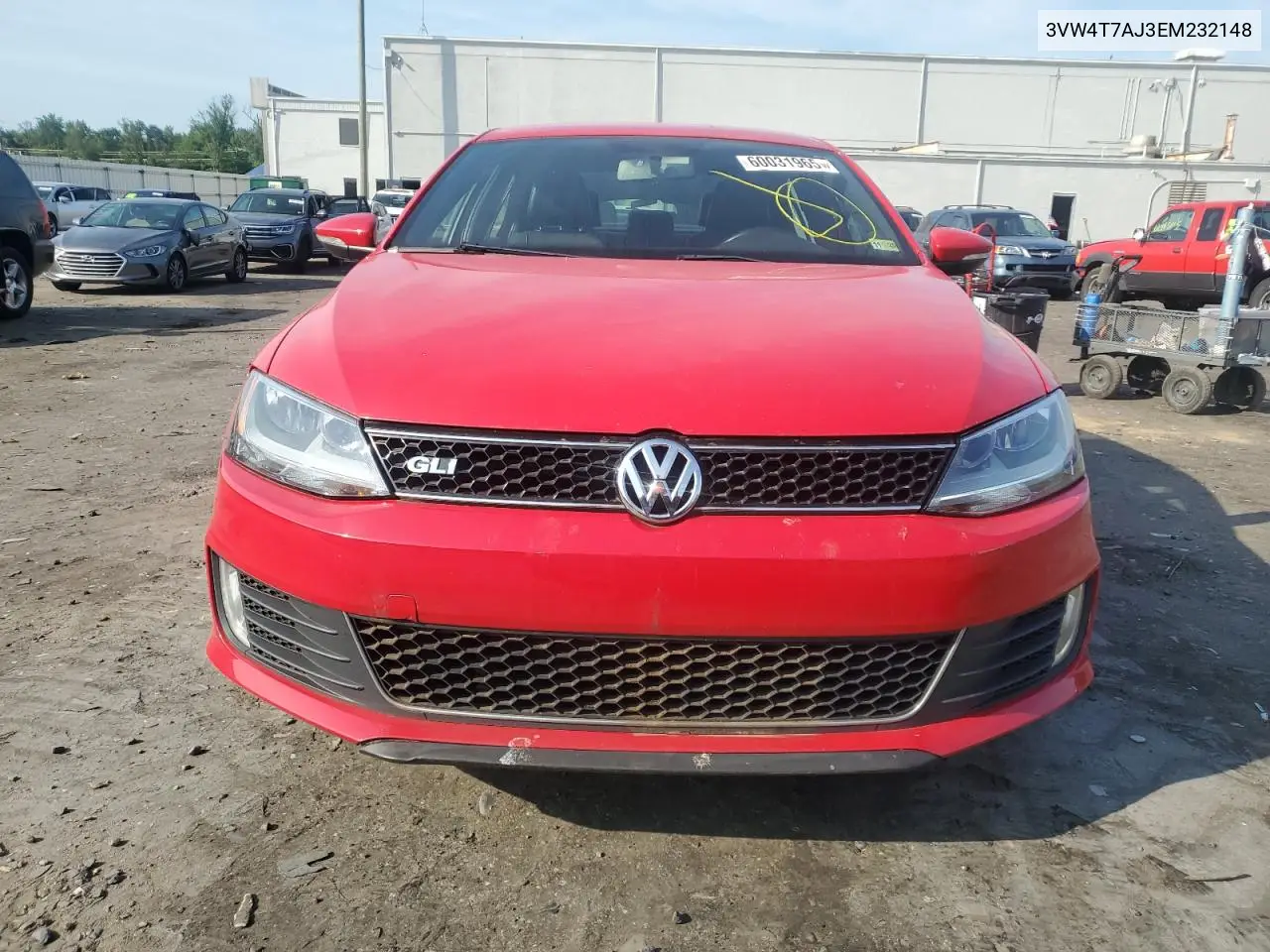 2014 Volkswagen Jetta Gli VIN: 3VW4T7AJ3EM232148 Lot: 60031965