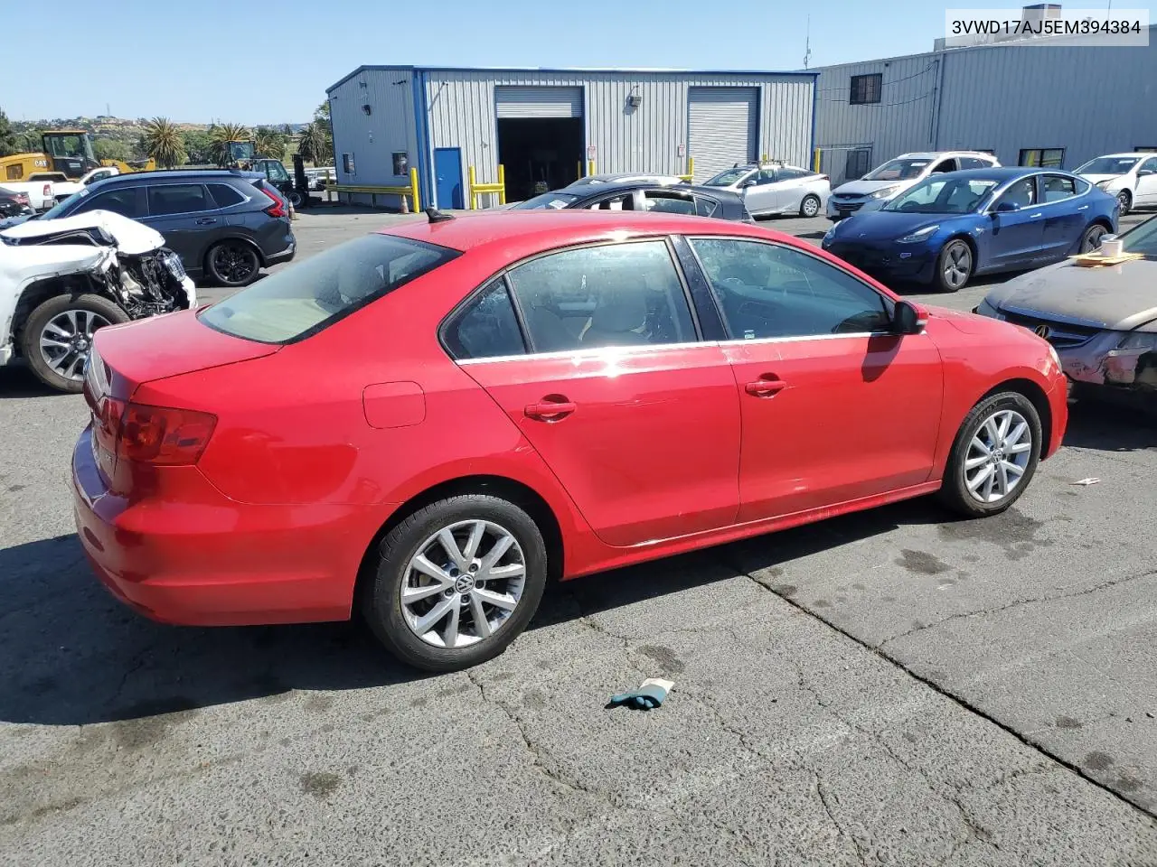 2014 Volkswagen Jetta Se VIN: 3VWD17AJ5EM394384 Lot: 62723395