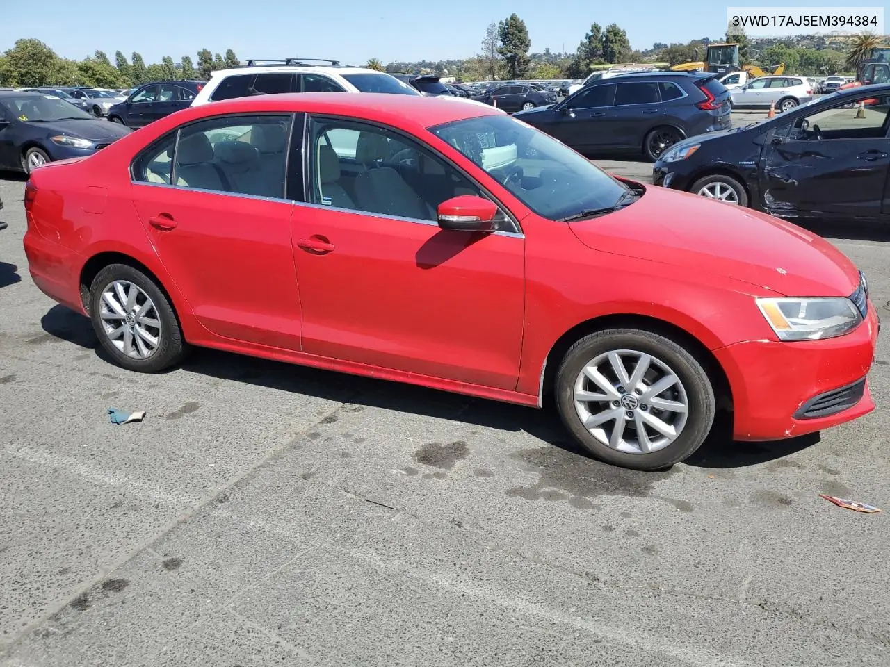 2014 Volkswagen Jetta Se VIN: 3VWD17AJ5EM394384 Lot: 62723395