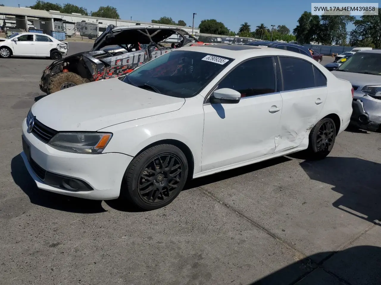 2014 Volkswagen Jetta Sel VIN: 3VWL17AJ4EM439858 Lot: 62909355