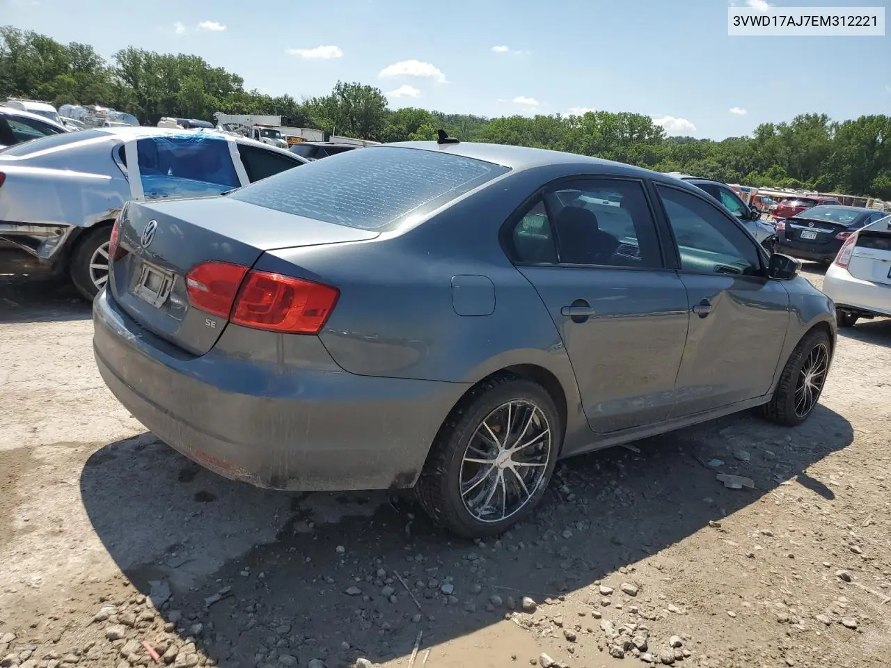 2014 Volkswagen Jetta Se VIN: 3VWD17AJ7EM312221 Lot: 62963235