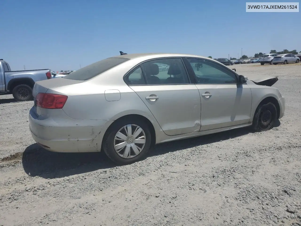 2014 Volkswagen Jetta Se VIN: 3VWD17AJXEM261524 Lot: 63087205