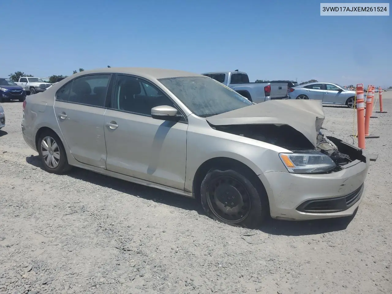 2014 Volkswagen Jetta Se VIN: 3VWD17AJXEM261524 Lot: 63087205