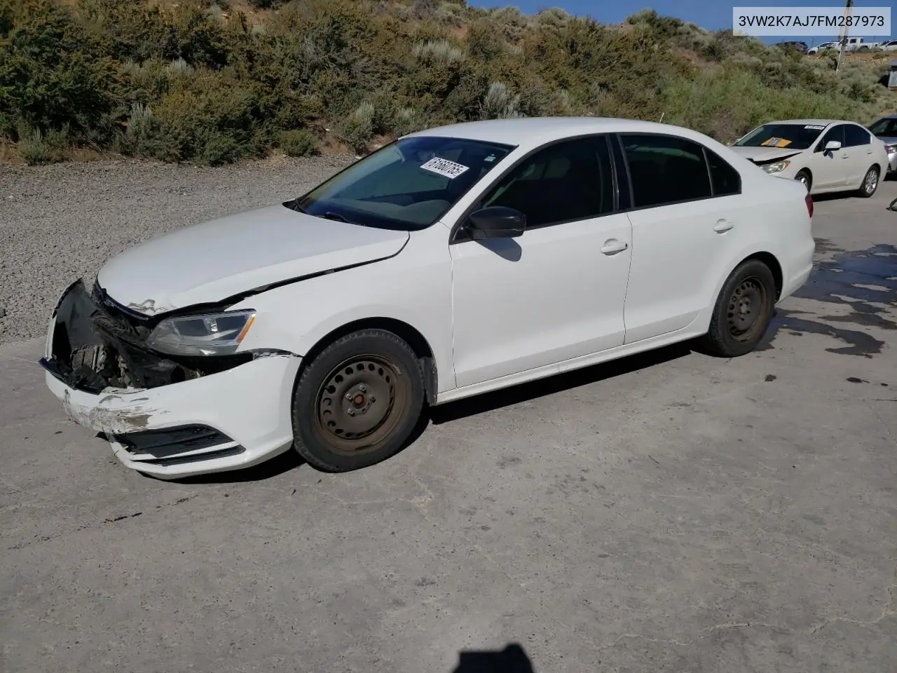 2015 Volkswagen Jetta Base VIN: 3VW2K7AJ7FM287973 Lot: 61660765