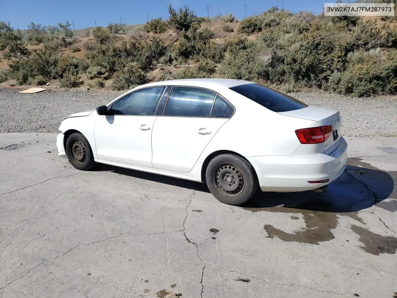 2015 Volkswagen Jetta Base VIN: 3VW2K7AJ7FM287973 Lot: 61660765