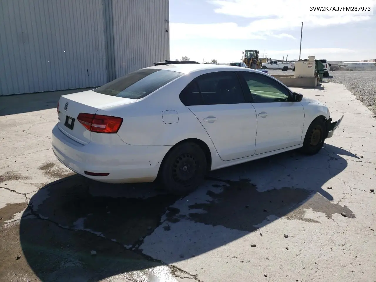 2015 Volkswagen Jetta Base VIN: 3VW2K7AJ7FM287973 Lot: 61660765