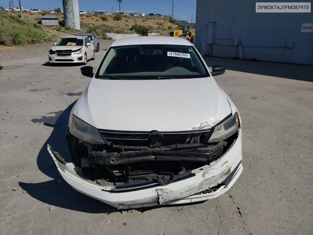 2015 Volkswagen Jetta Base VIN: 3VW2K7AJ7FM287973 Lot: 61660765