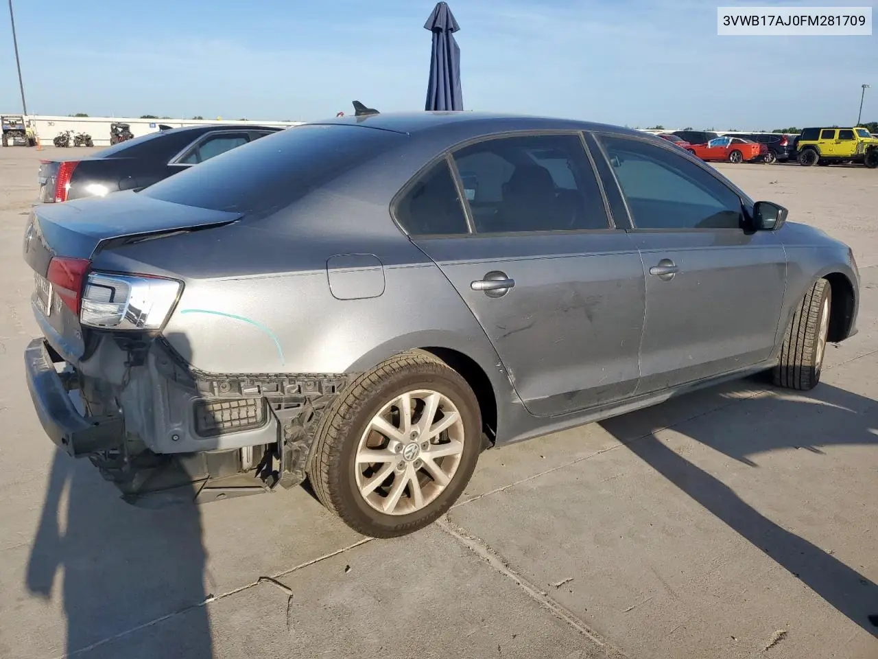2015 Volkswagen Jetta Se VIN: 3VWB17AJ0FM281709 Lot: 62726005
